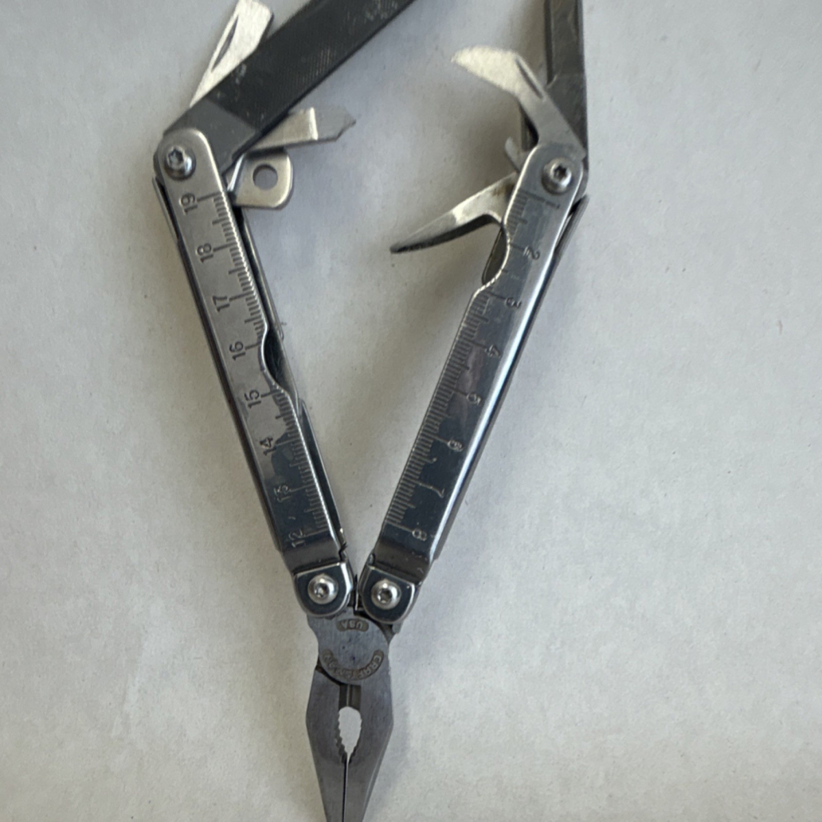 Craftsman 45201 Multi-Tool Metal Blade Handle Pliers Knife Screwdriver Ruler