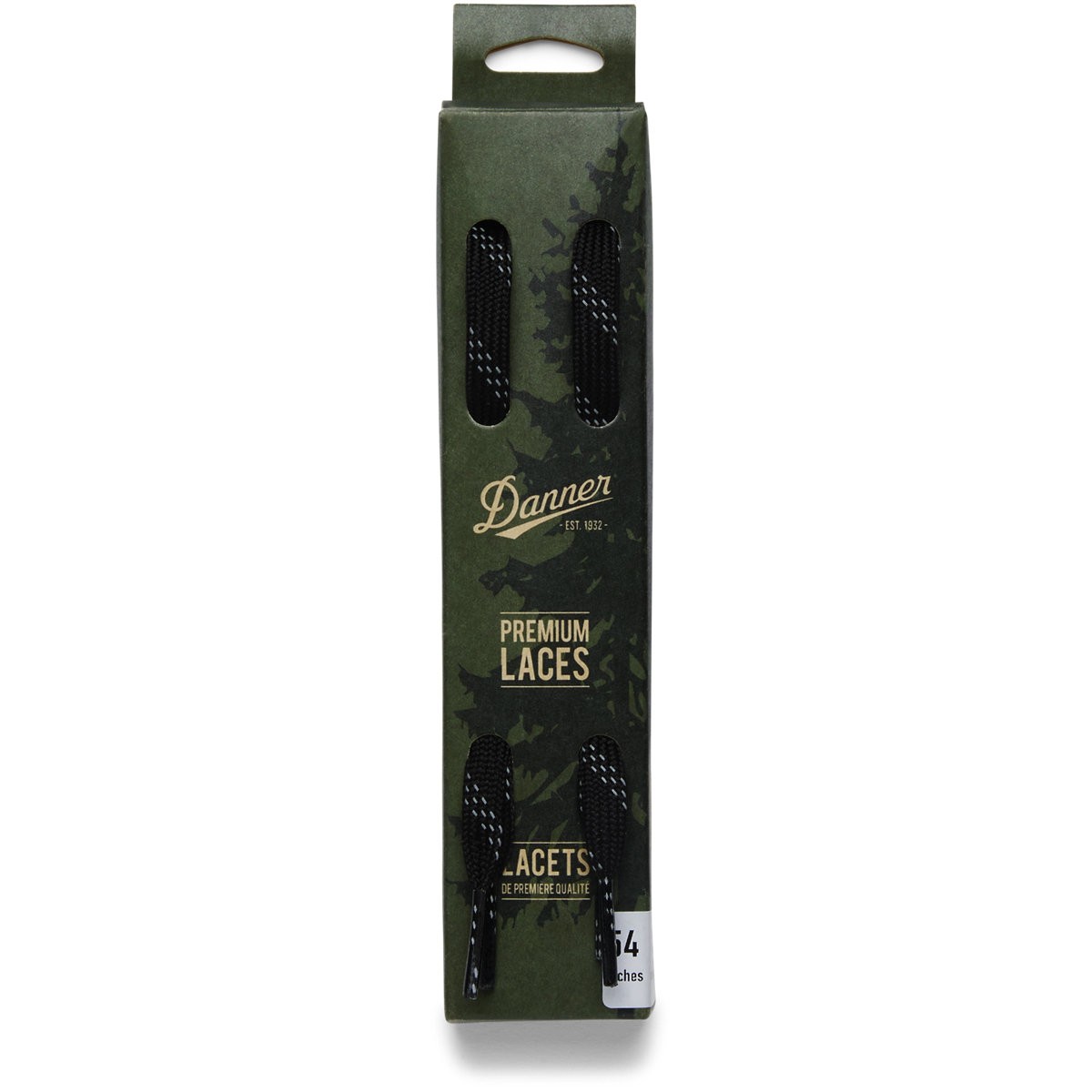 Danner Unisex Trail 2650 Reflective Replacement Laces Black 1 pair - 70073, Blac