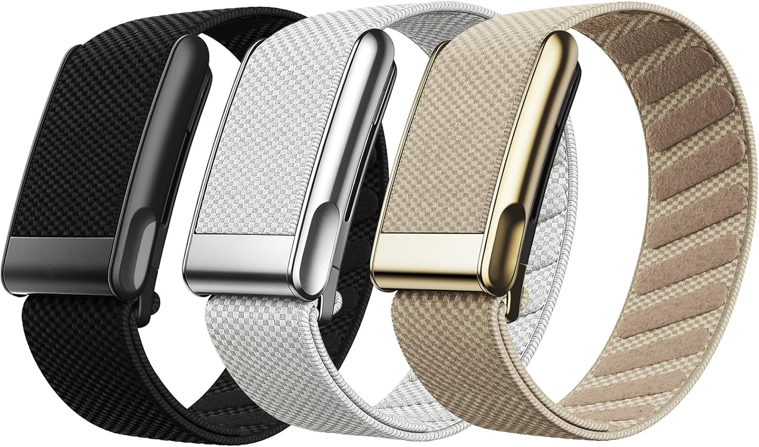 3 Pack Nylon Superknit Sport Bands Compatible with WHOOP 5.0/MG Band for Men Wom