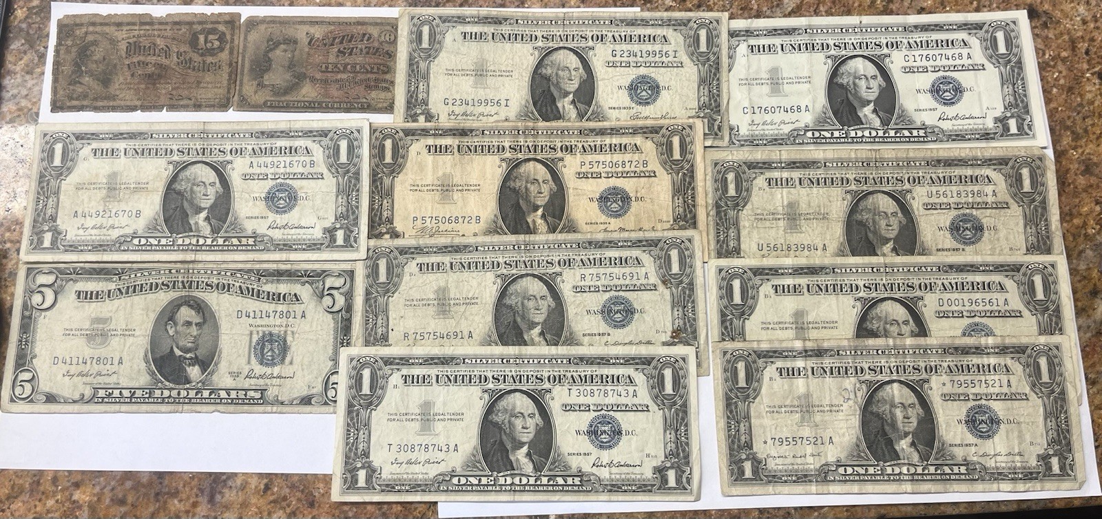 Huge Lot Of US Notes / Canadian / Fractional & More Great Value