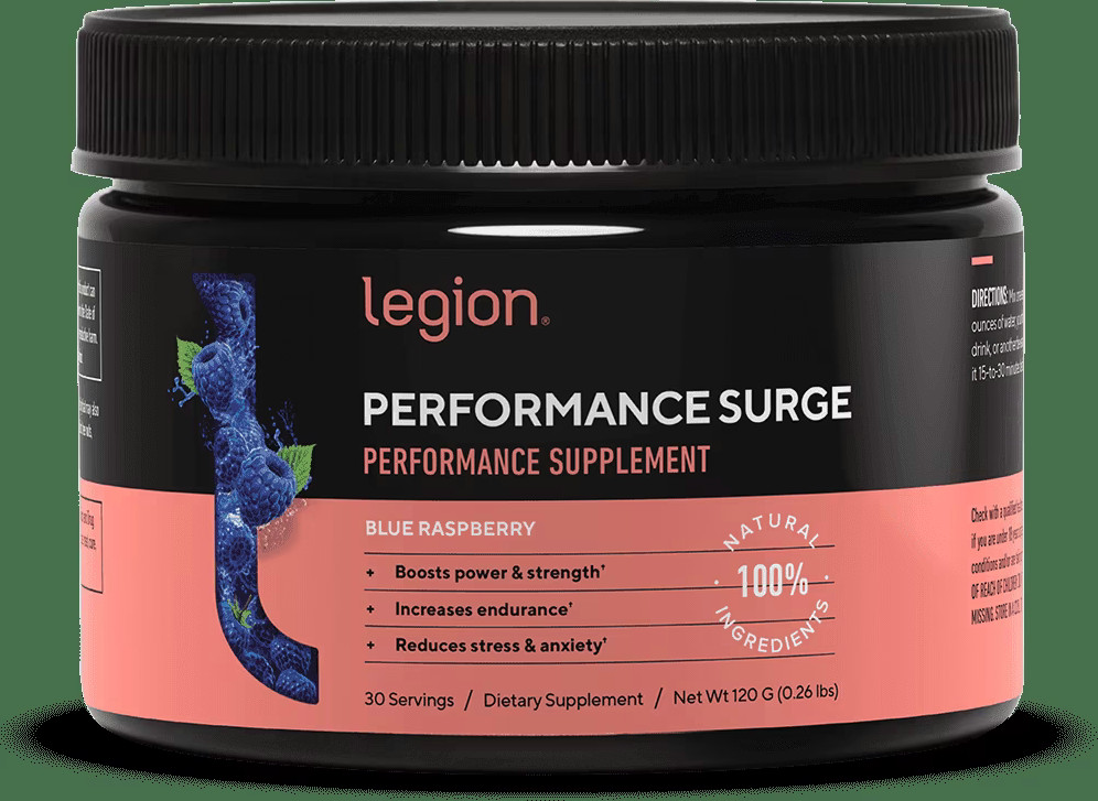 BRAND NEW SEALED - legion performance surge blue raspberry - exp 07/2026