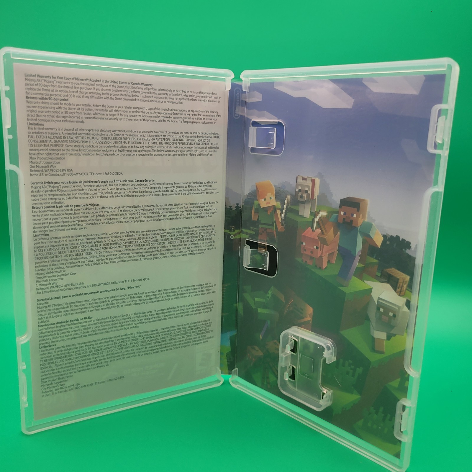 Replacement Case (NO GAME) Minecraft Nintendo Switch - Fast Tracked Shipping