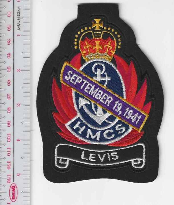 Canada Royal Canadian Navy RCN WWII HMCS Levis I K-115 Corvette Flowe NO TARIFF