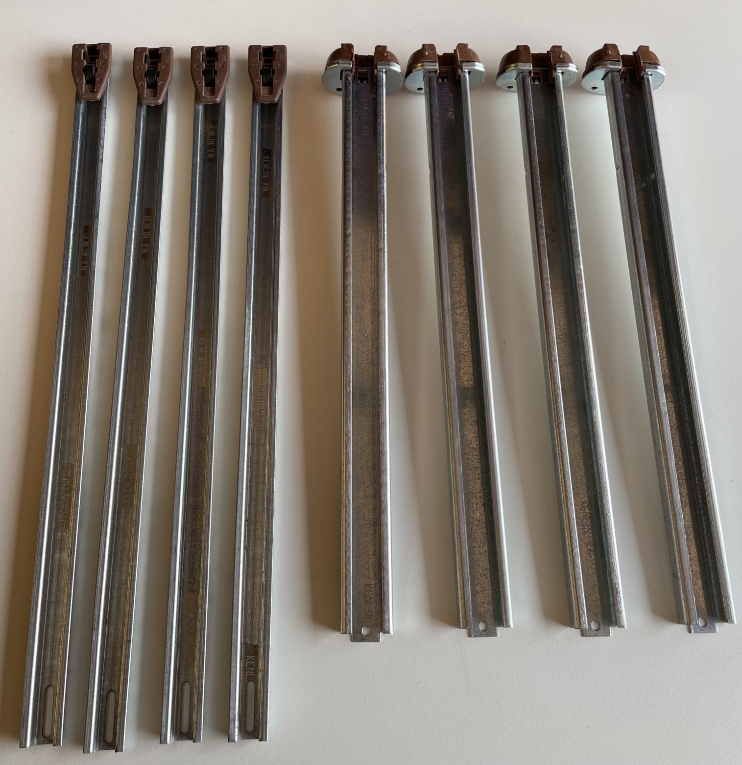 Kenlin Rite-Trak II Rails Assy Drawer Slides Center 4 Sets 17.5”