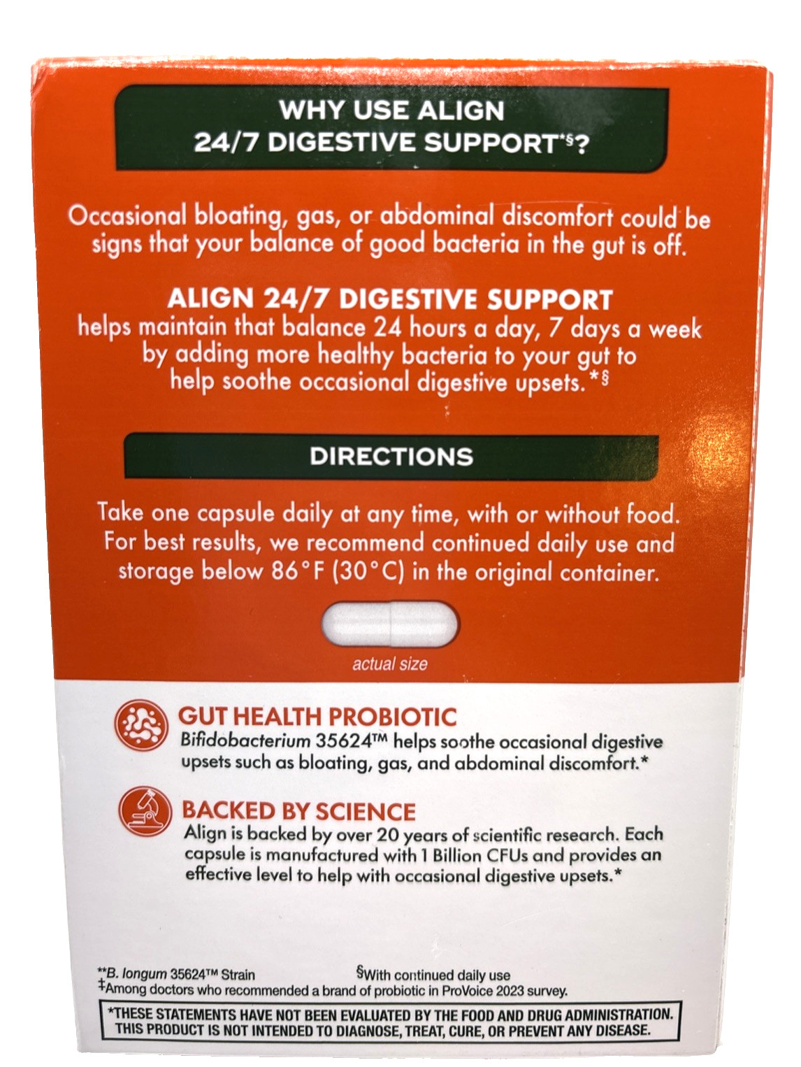 Align Probiotic Supplement Capsule 14 Count