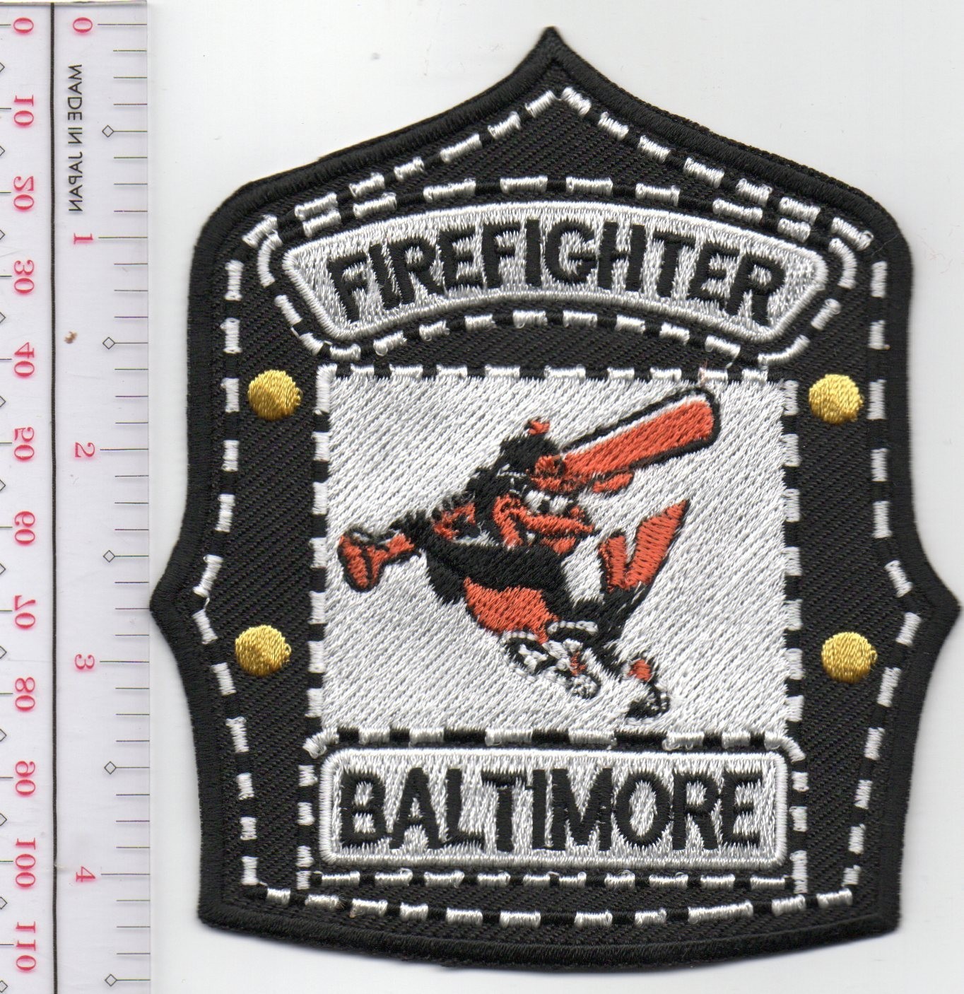 Baltimore Fire Department & Baltimore Orioles CFL Football Helmet NO TARIFF