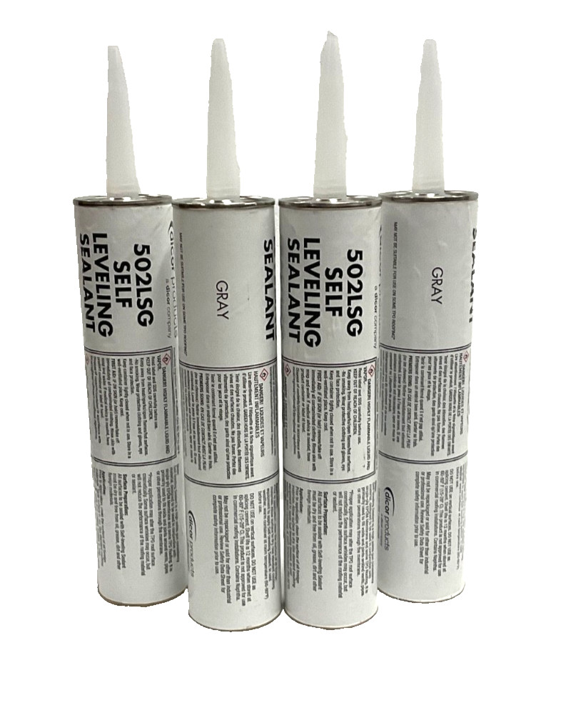 RV Sealant Gray Dicor 502LSG Camper Rubber Roof Repair Self Leveling 4/PACK