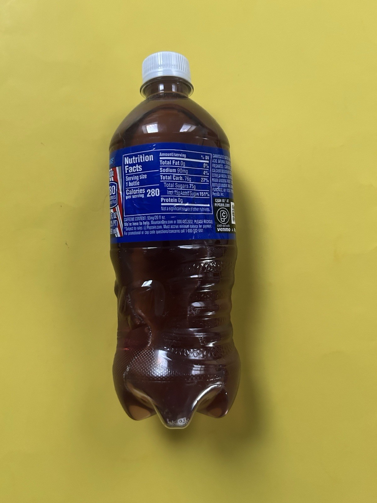 Mountain Dew 2021 S A Full Unopened 20oz Bottle