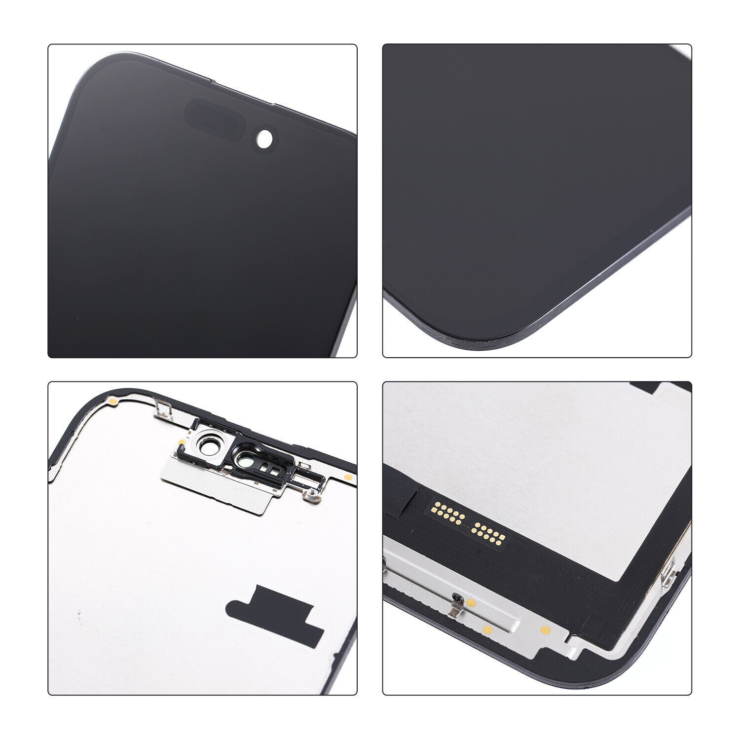 For iPhone 16 Pro Soft OLED Display LCD Touch Screen Digitizer Replacement Frame
