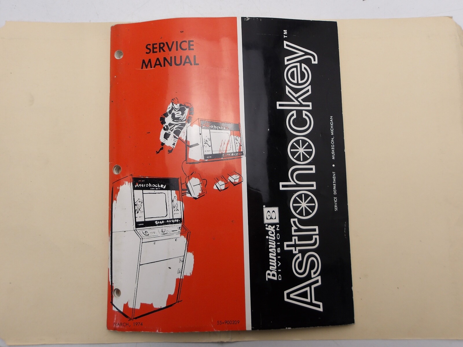 Brunswick: Astrohockey- Service Manual w/Schematic