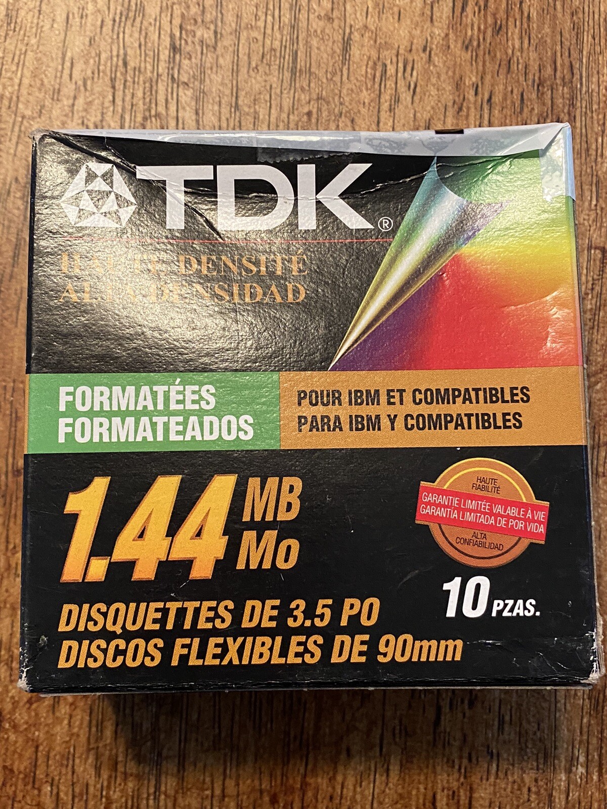 TDK MF-2HDIF 1.44 MB Mo 10 PZAS