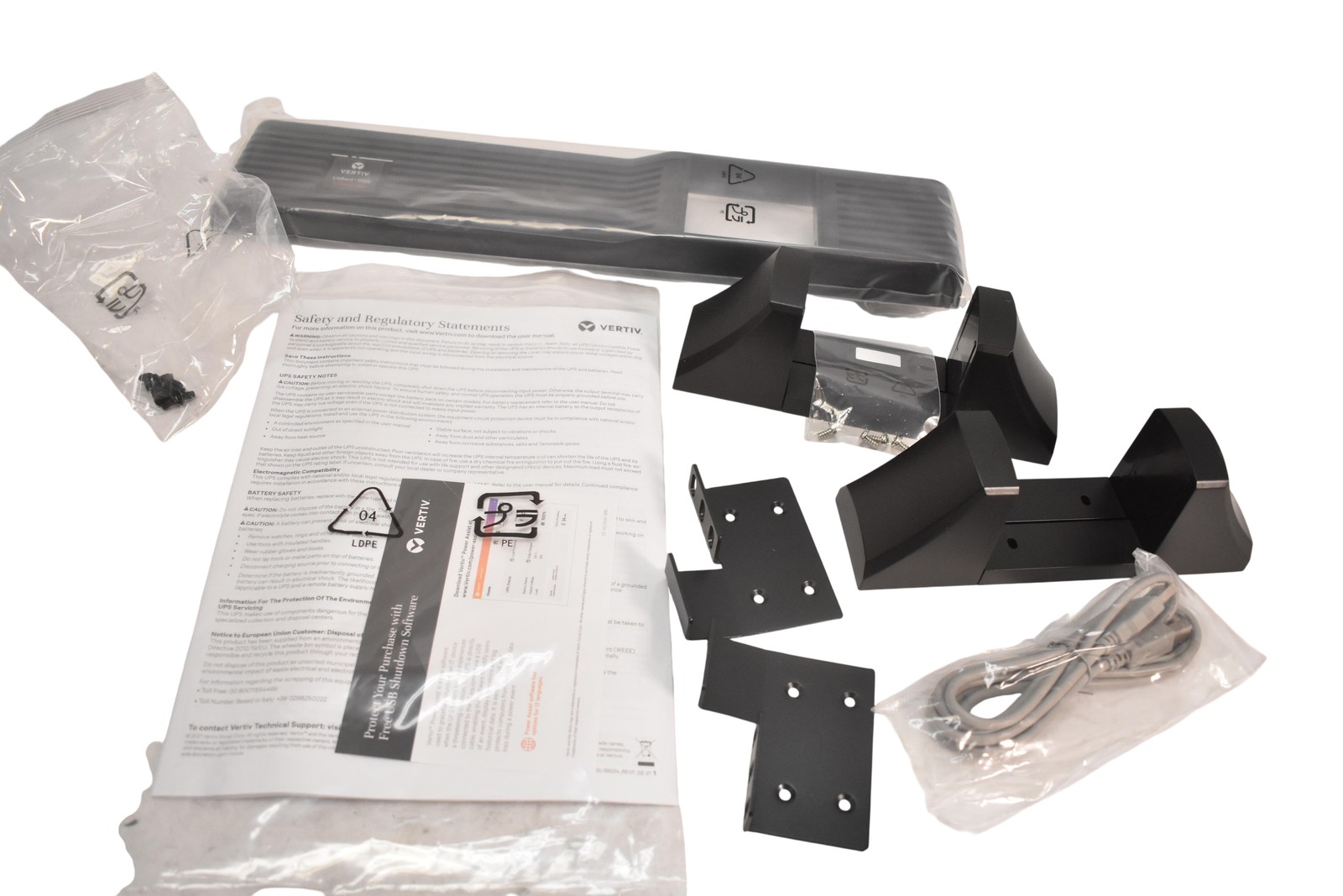 Vertiv Liebert PSI5 Tower Stand Kit Black Support Feet Brackets Accessory Kit