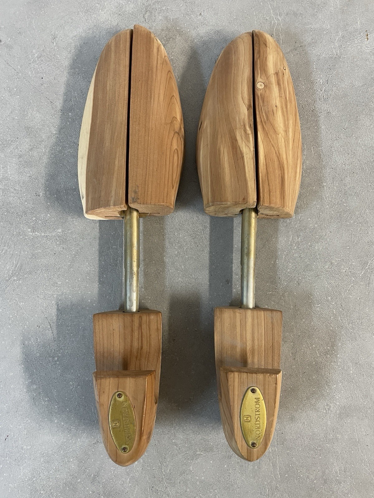 Pair Vintage Nordstrom Solid Wooden Wood Cedar Shoe Shapers Stretchers XL Men’s