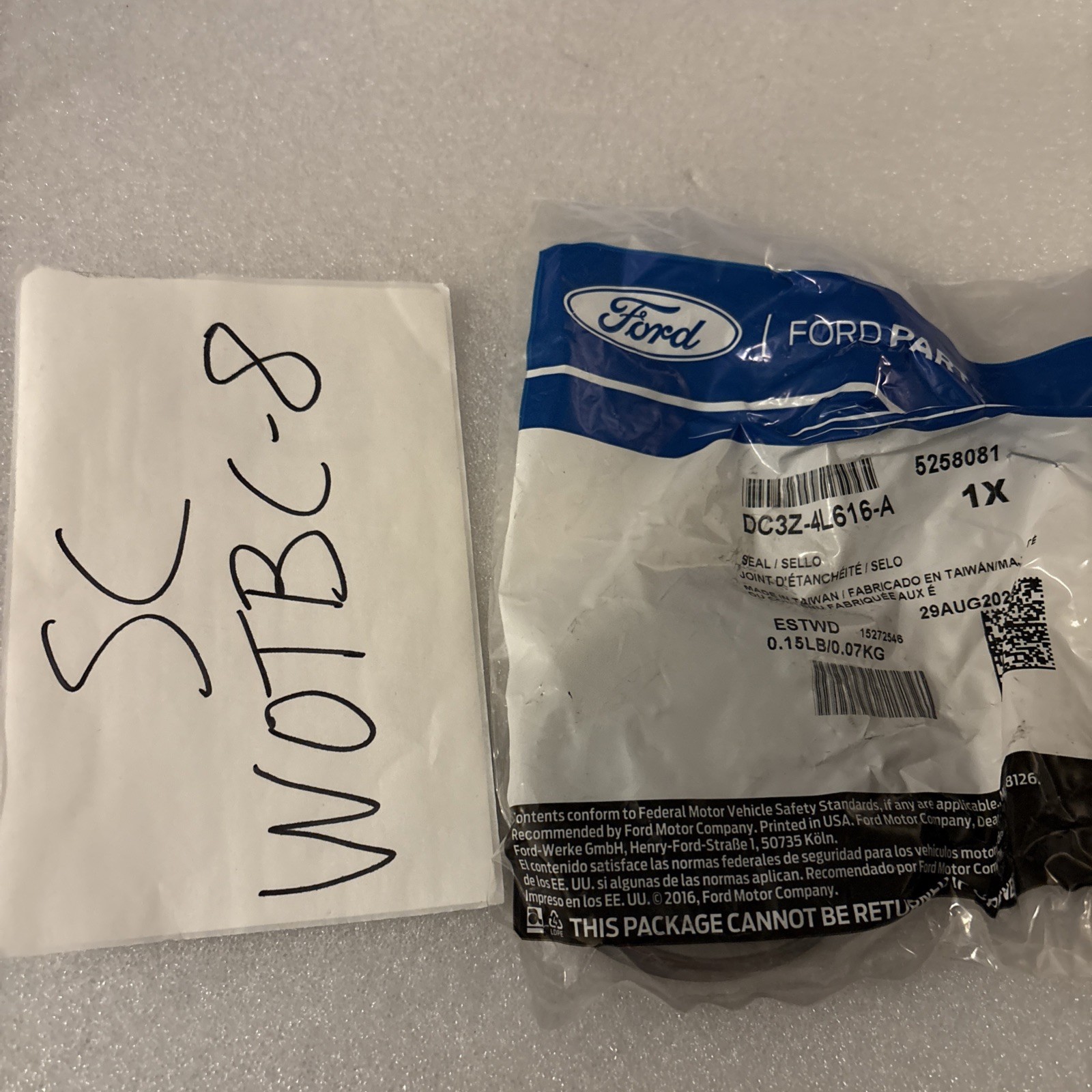 Genuine Ford OE Seal DC3Z4L616A