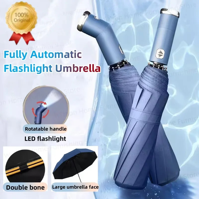 Automatic Umbrella LED Flashlight Dual-use Multifunctional Night Light