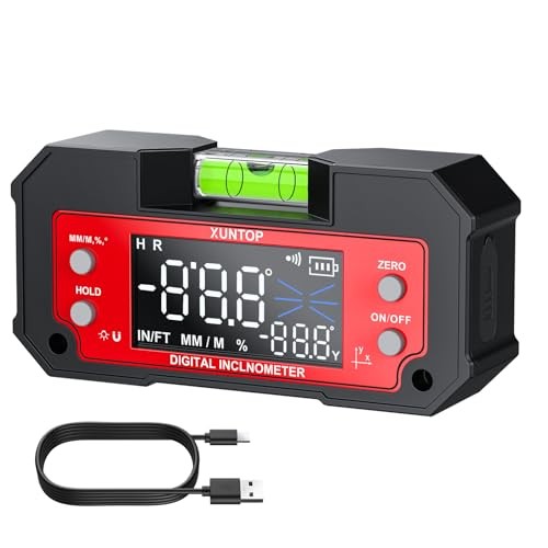 Digital Angle Finder Tool Dual Axis X-axis of 4×90° and Y-axis of ±60°