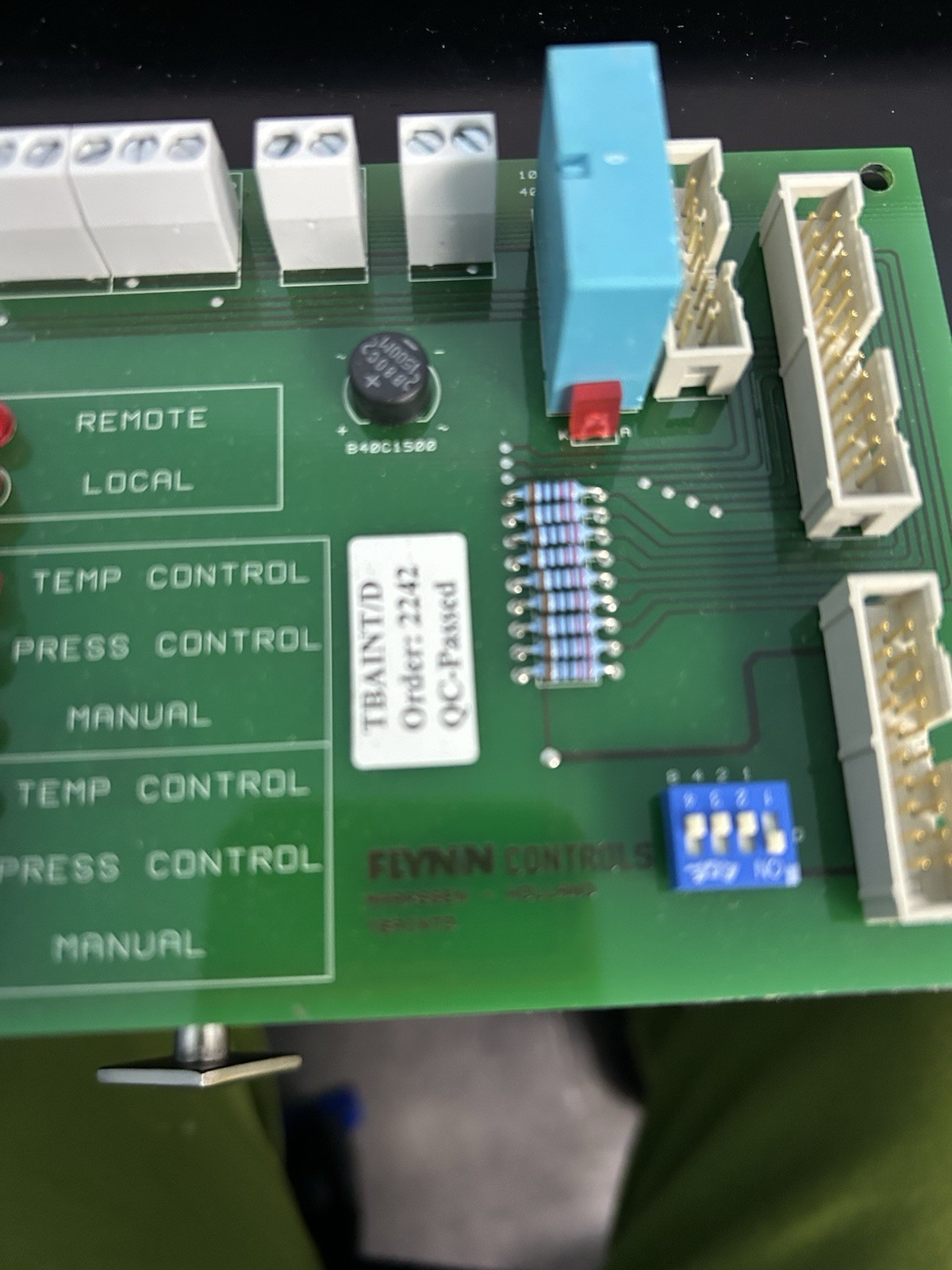 Flynn controls control panel lock out reset burner oven keyed