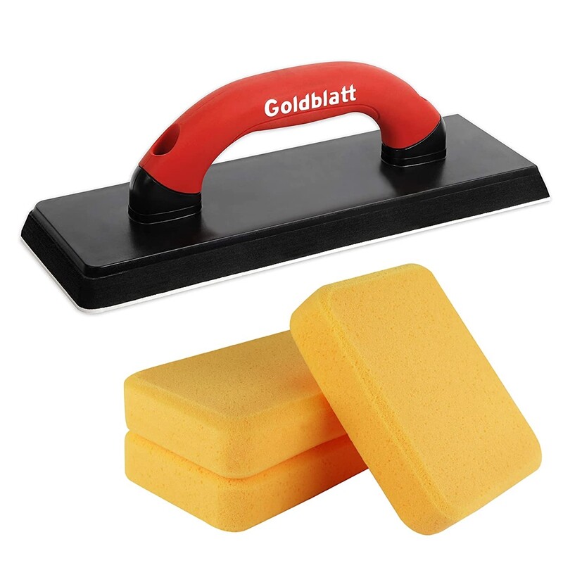Goldblatt 4"X12" Grout Float 3 Pack Sponges Floor Tile Grout Tools Molded Rubber