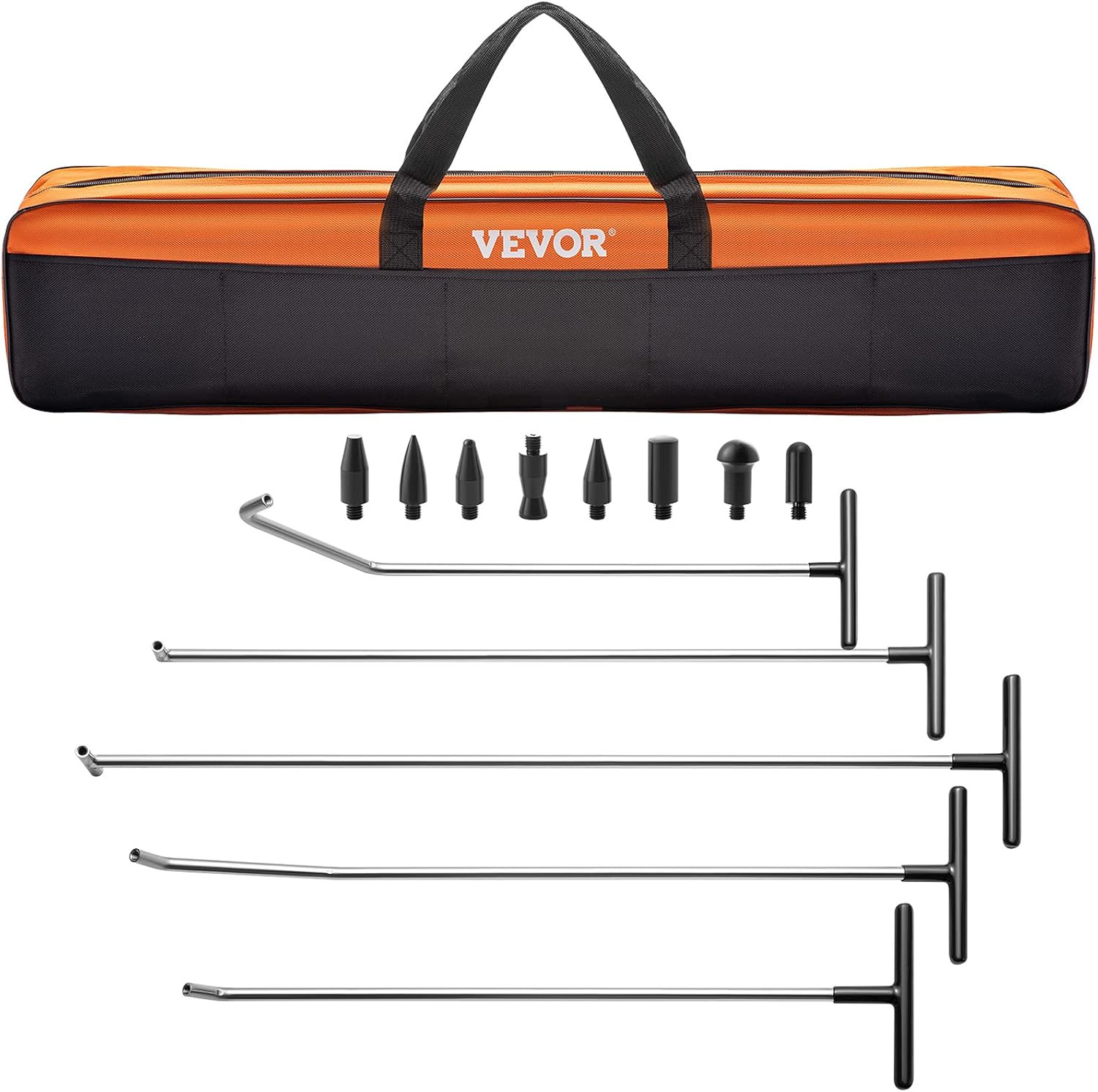 Rods Dent Removal Kit, 13 Pcs Paintless Dent Repair Rods, Stainless Steel Dent R