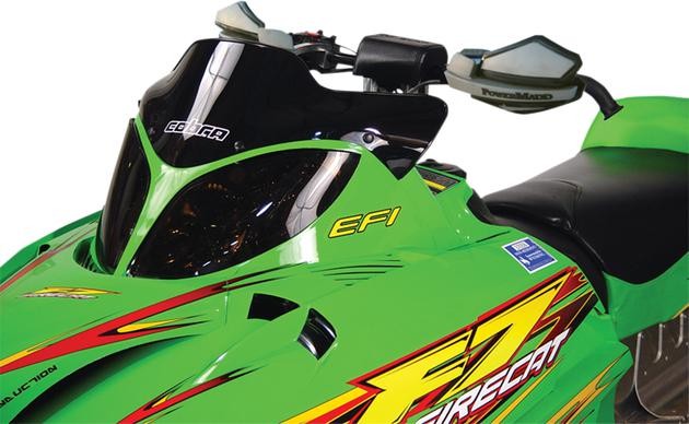 Powermadd Cobra Windshield X-Low 7" Black #12410 Arctic Cat