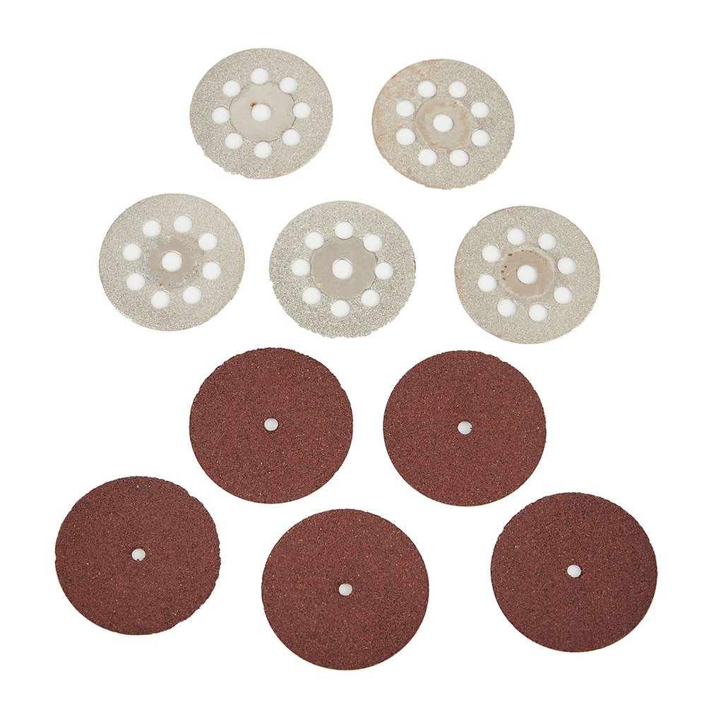 60X Cutting Disc Sanding Wheel Saw Cutter Mandrel Set Rotary Tool Accessories