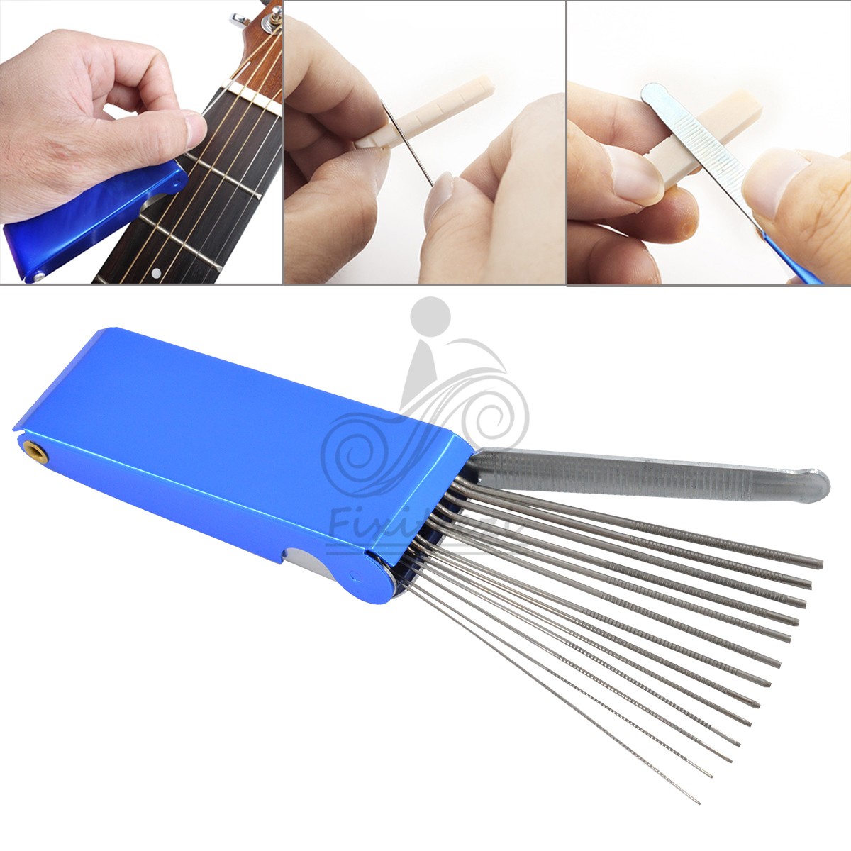Guitar Nut Slotting File Saw Rods Slot Set Bone Bridge Luthier Tools Round Flat