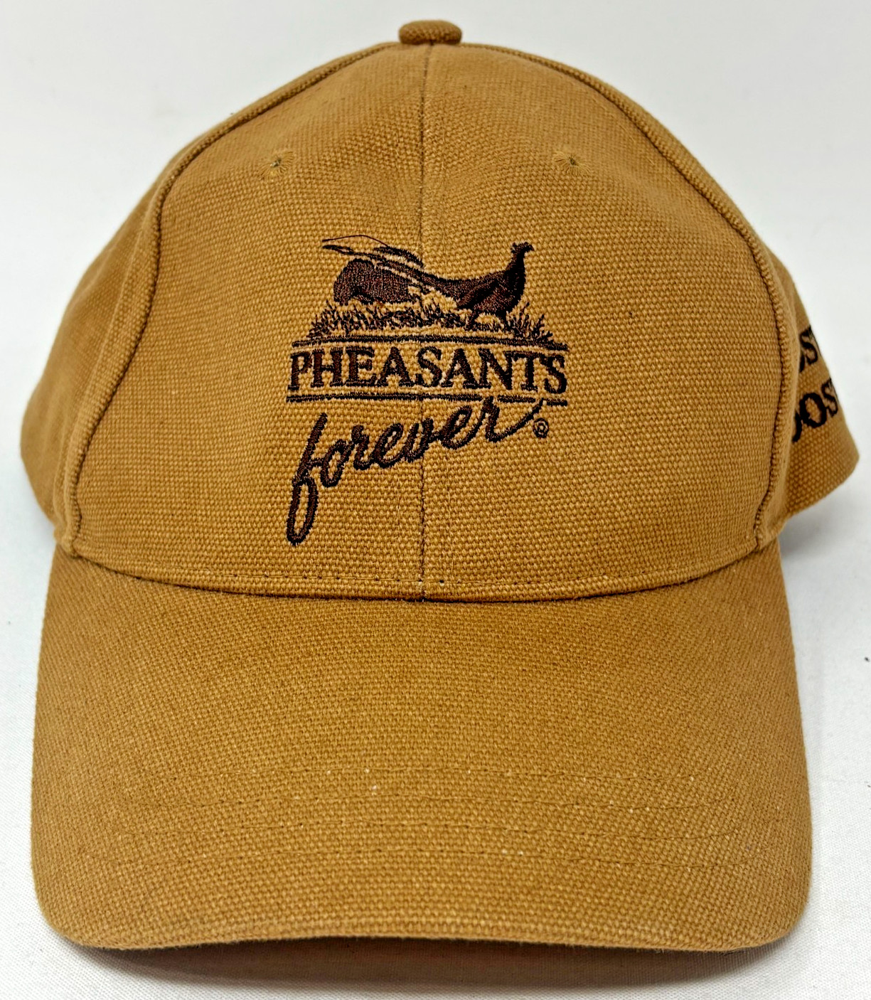 Pheasants Forever Rooster Booster Hat Brown Hunting Snapback Cap