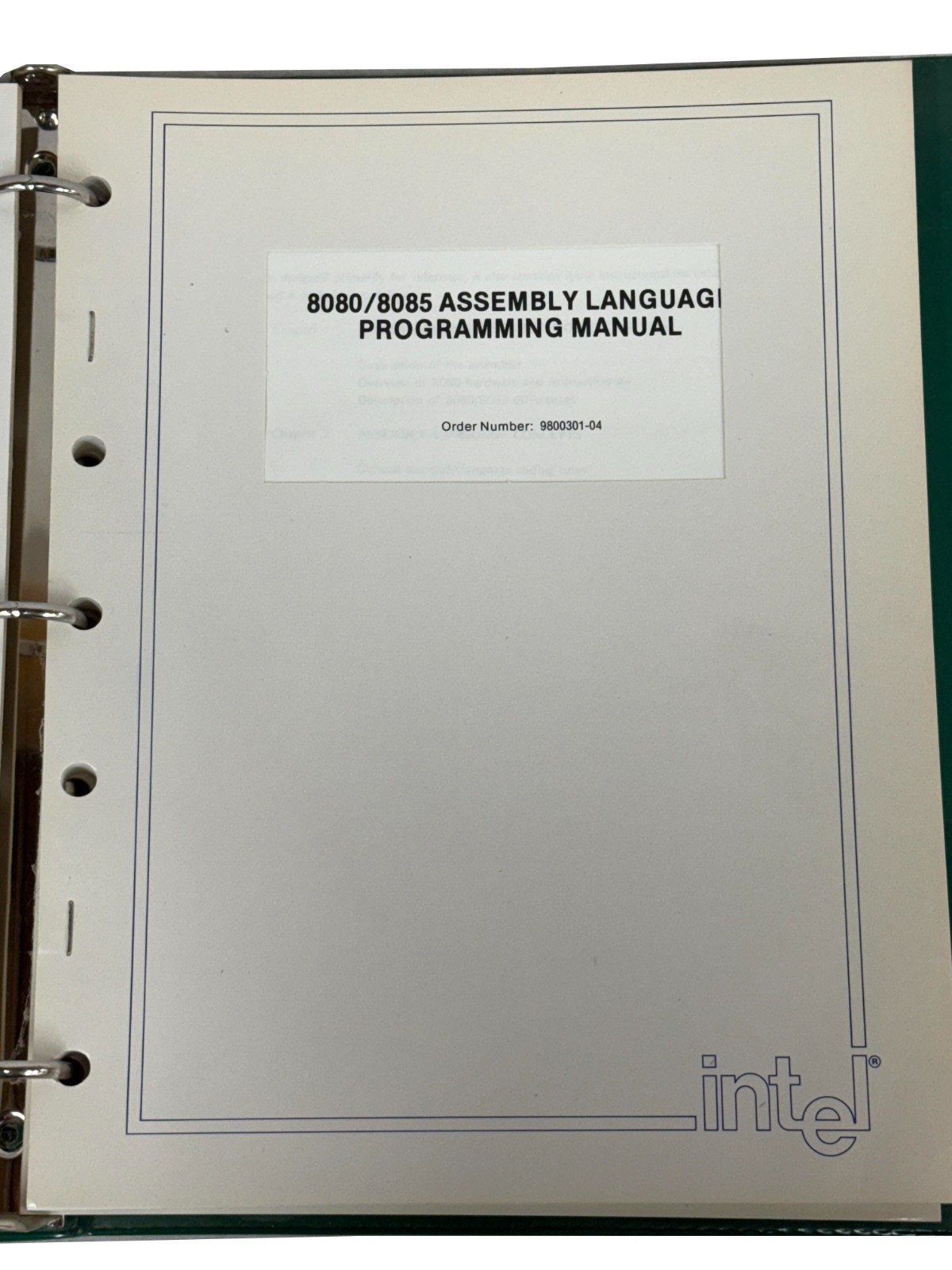 Intel 8080/8085 Assembly Language Macro Floating Point Manuals Plus More