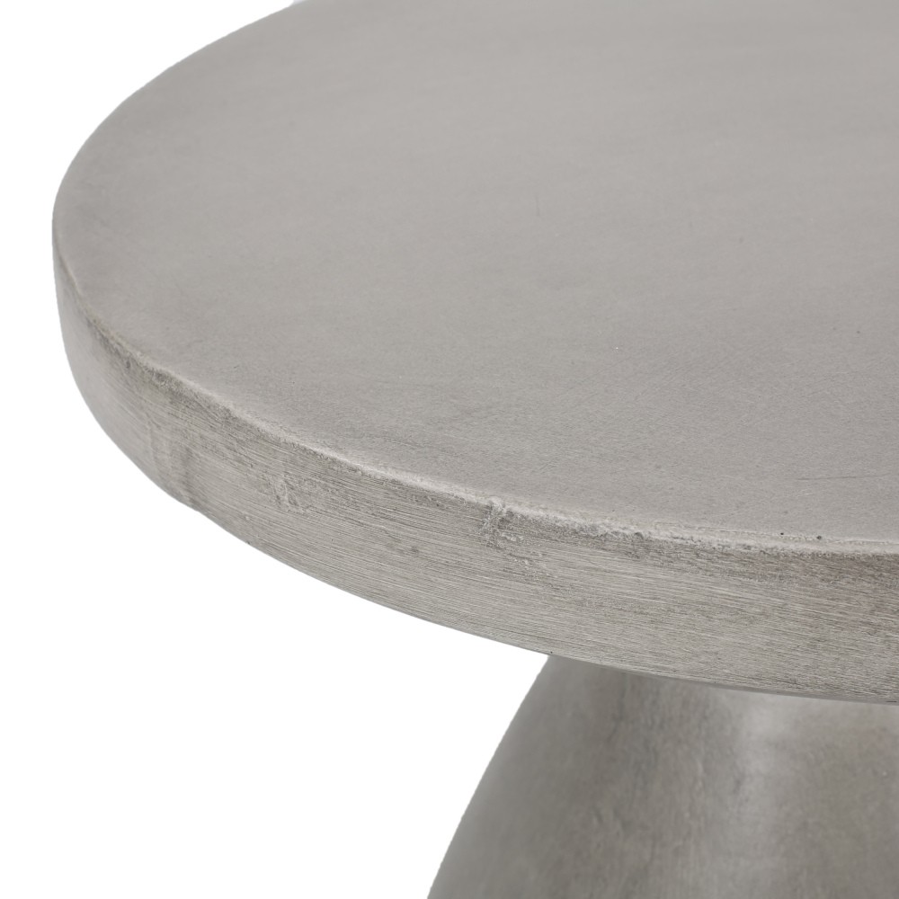 Outdoor Concrete Side Table Lightweight MGO End Table