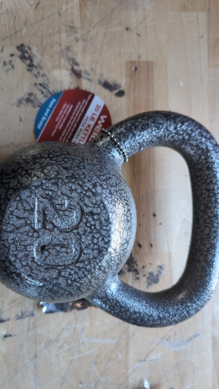 Weider Cast Iron Kettlebell 20 LBS Pound Kettle Bell Tone And Sculpt HTF