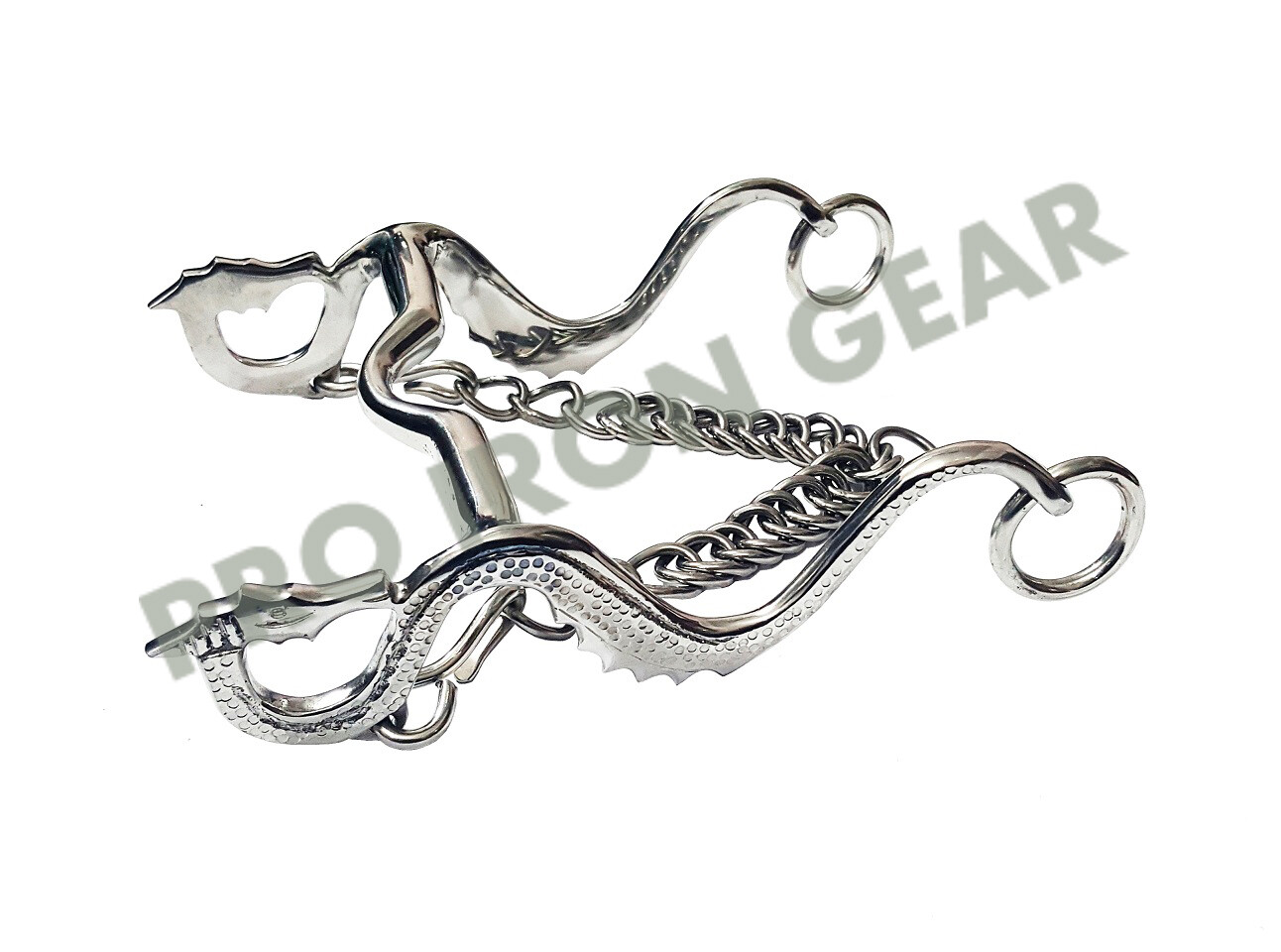 Dragon Horse Bit Curb Mullen Bit Stainless Steel