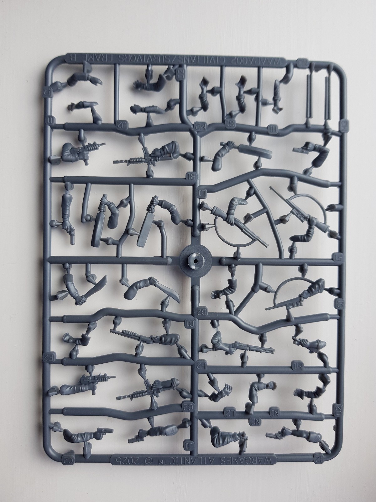 Wargames Atlantic Pulp Adventure Modern Civilians & Survivors I Weapon Sprue B