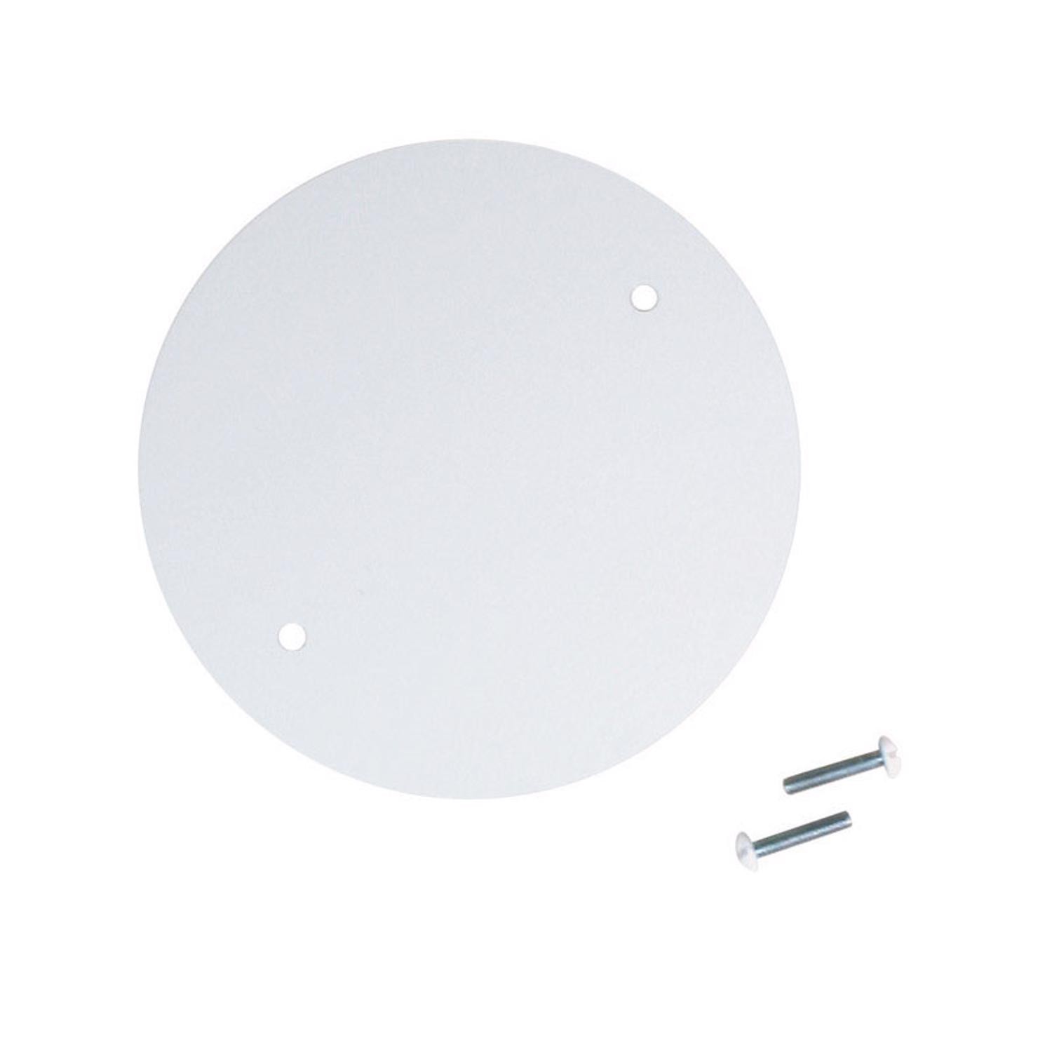 Jandorf White Outlet Concealer Blank Up Kit 4.75 in. for Ceiling/Flush Mounting