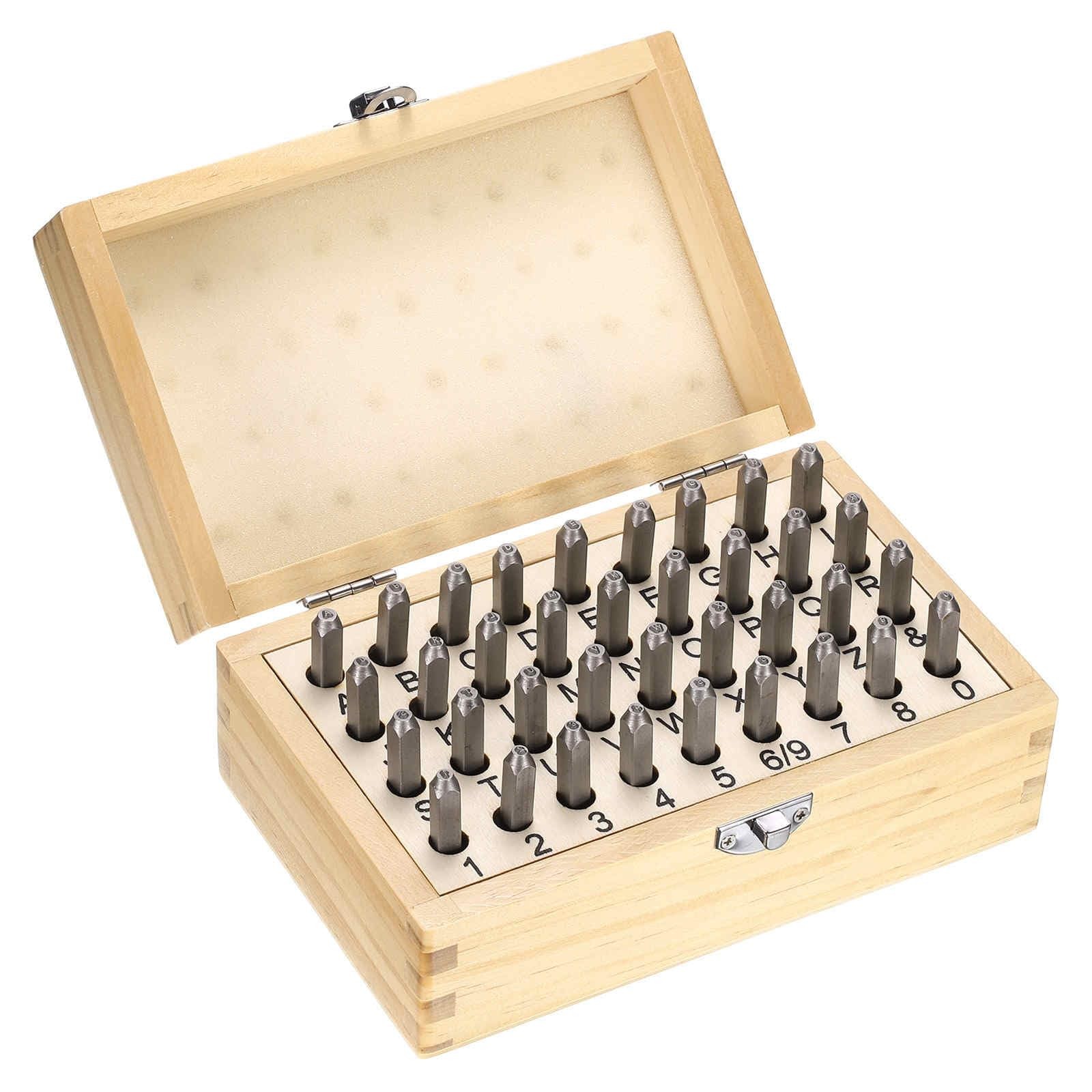 HARFINGTON 36pcs Metal Stamping Kit 1/16" (1.5mm) Steel 1/16", Silver