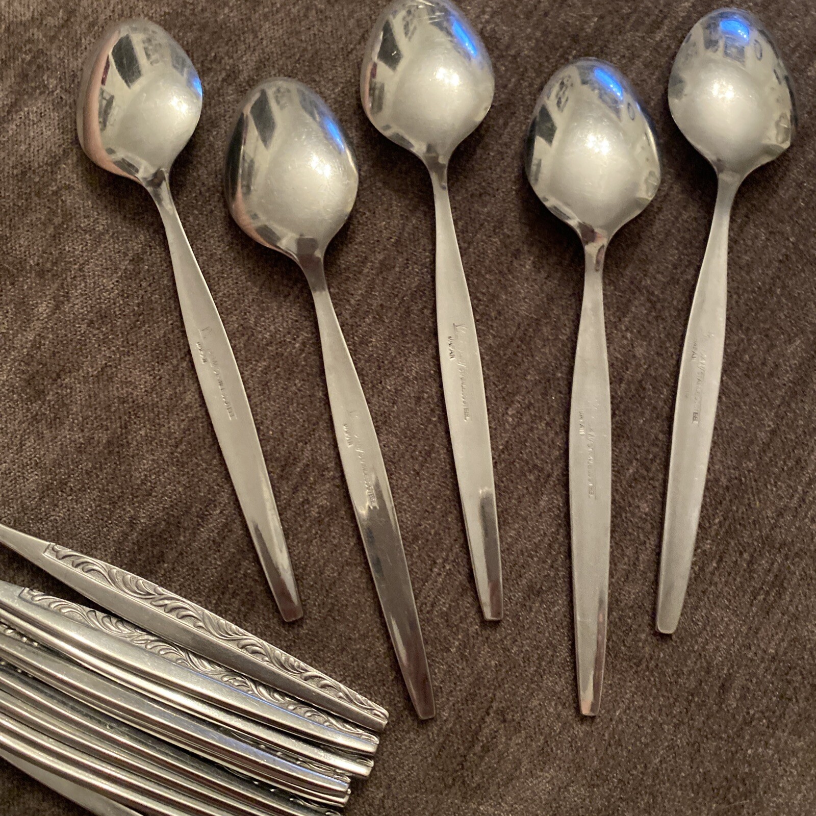 5! Eldan Stainless Steel ELD10 Teaspoon 6.25" Long 3 Sets Of 5 Ava