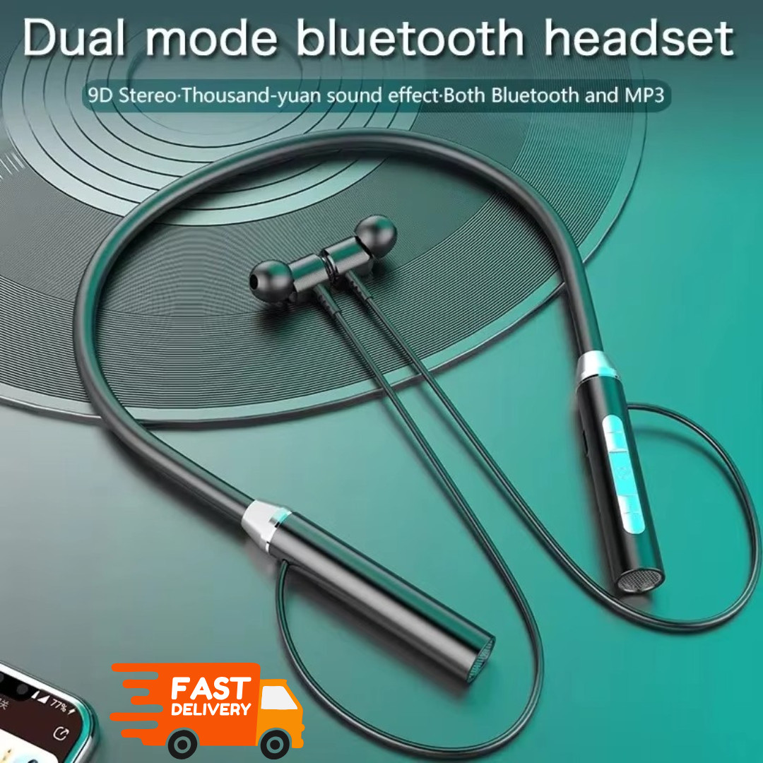 Wireless Bluetooth Headphones Super Bass Neckband Stereo Earphones Headsets Mic