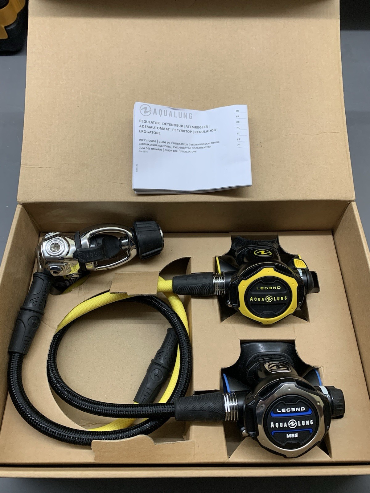 Aqua Lung Leg3nd MBS Regulator 1st Stage 2nd Stage & Octo Set