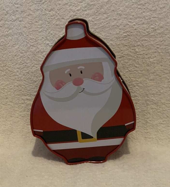 2 Pc 2006 Greenbrier International SANTA CLAUS Nesting Tin Boxes