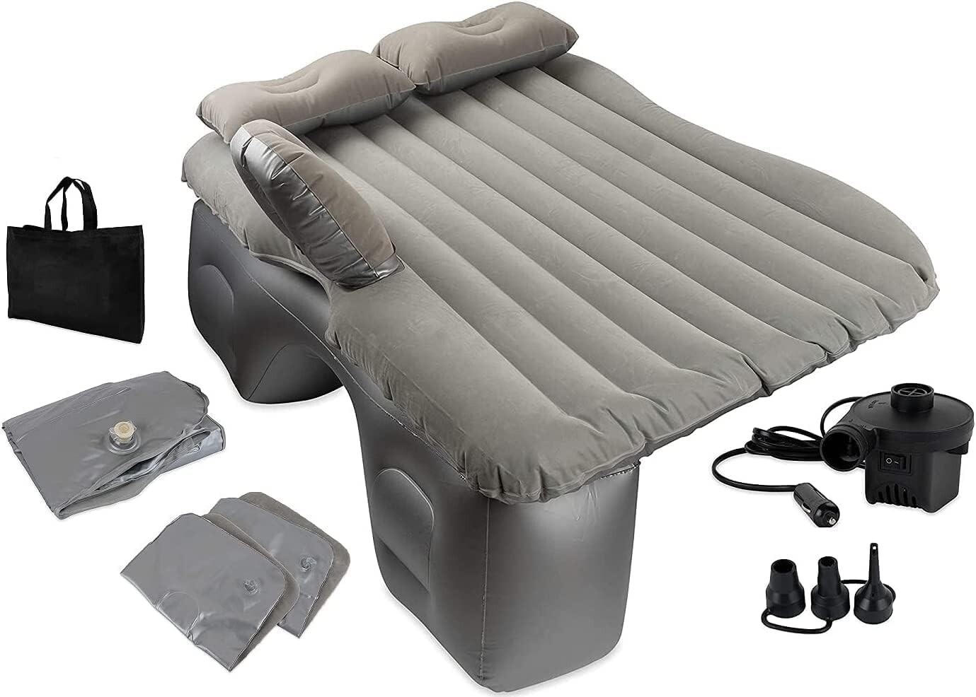 Cama Para Carro Inflable Colchon Aire De Auto Viaje Dormir Camping 2 Almohadas