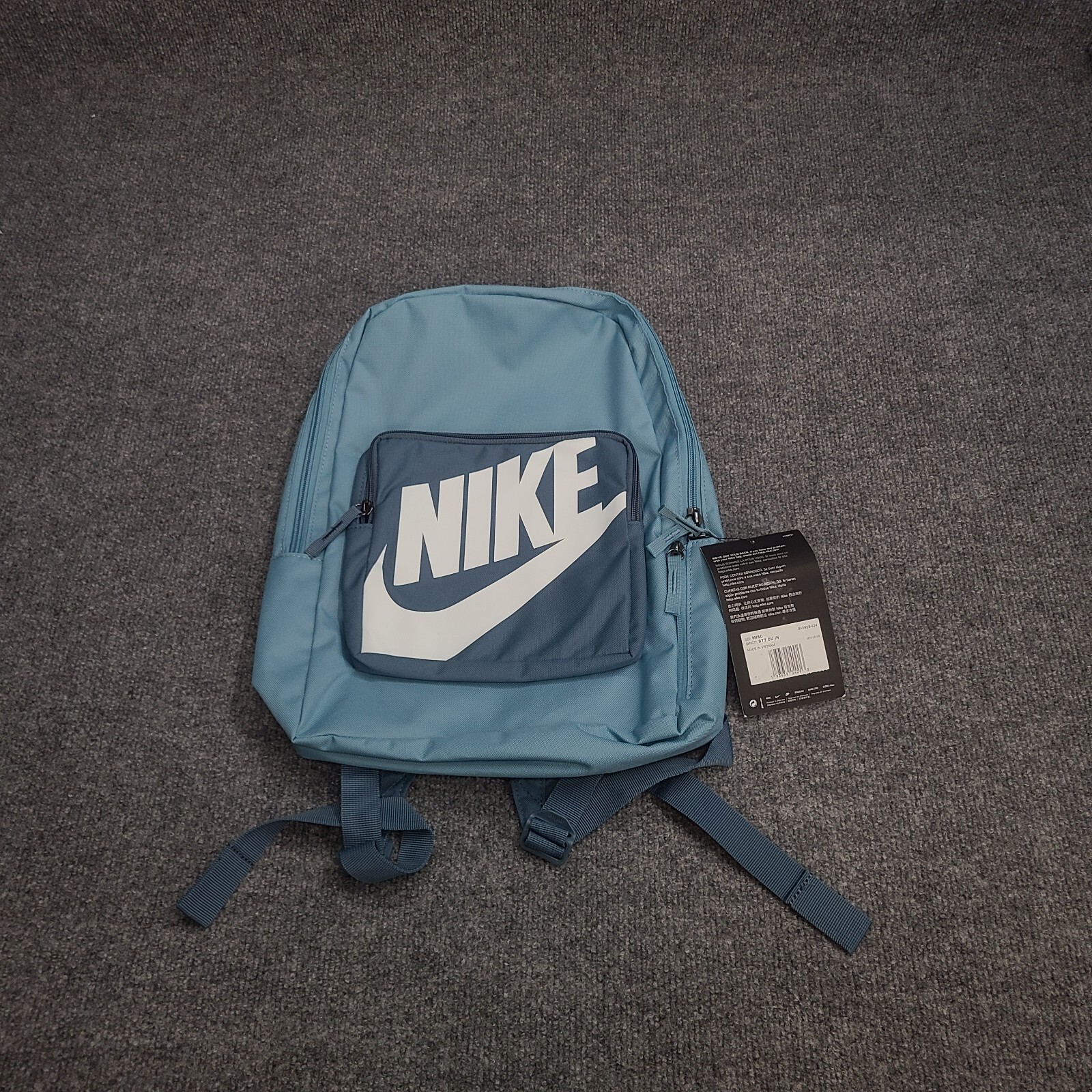 Nike Backpack Youth Medium Blue White Futura 16L Classic School Bag Kids New B24