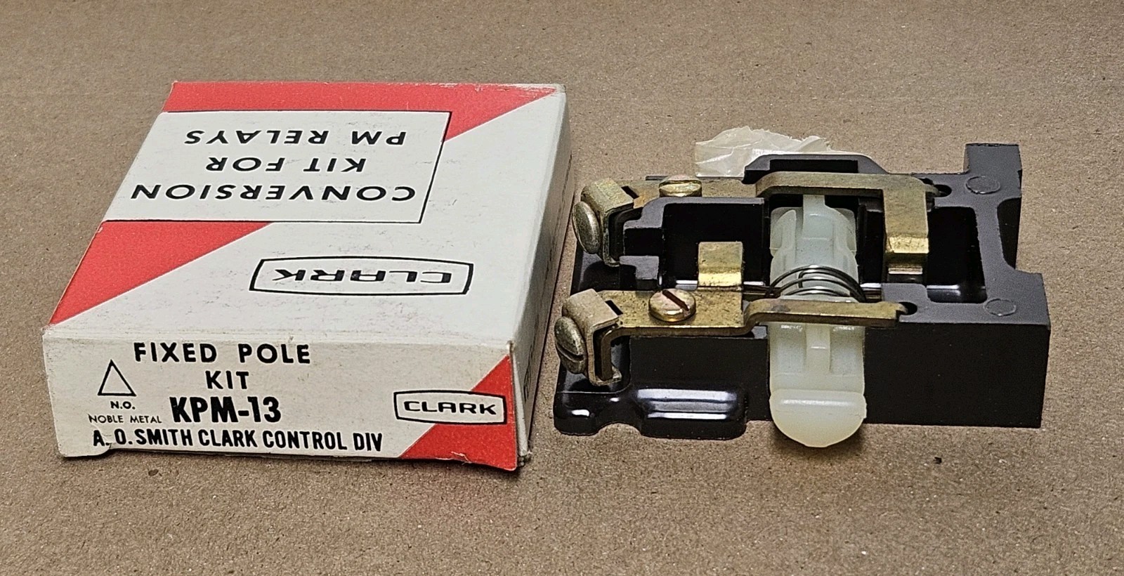 Clark Control KPM-13 Fixed Pole Conversion Kit PM Relays Noble Metal N.O.🇺🇸NOB