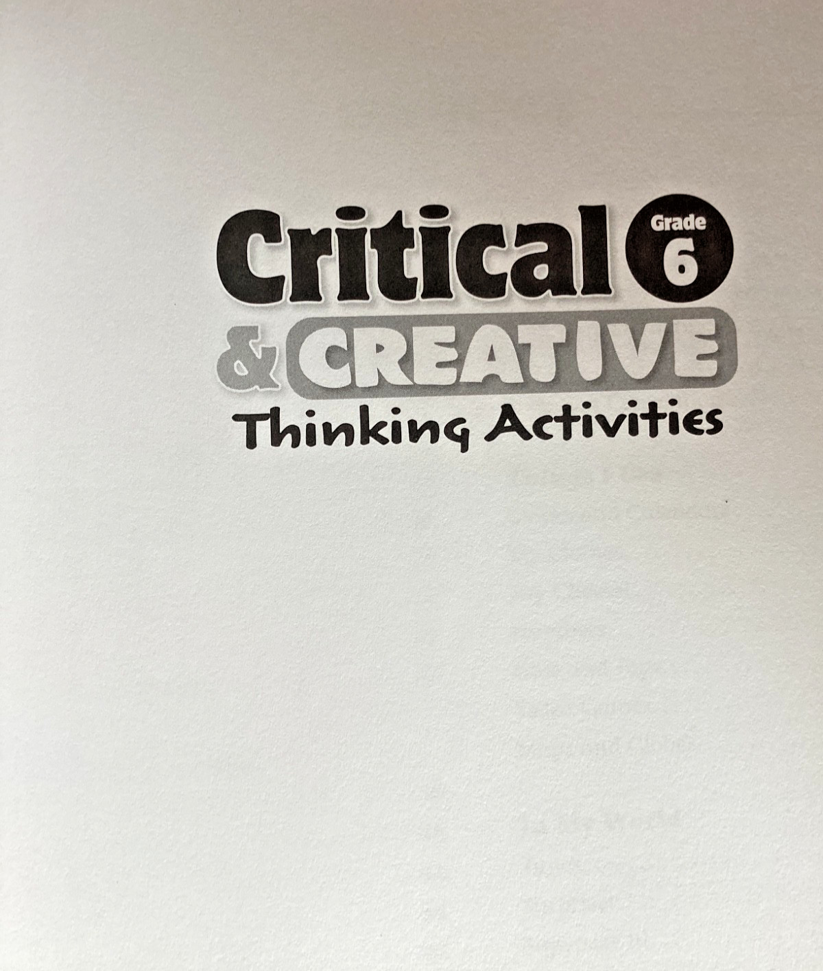 EVAN-MOOR 6 SKILL SHARPENERS GEOGRAPHY & CRITICAL/CREATIVE THINKING ACTIVITIES