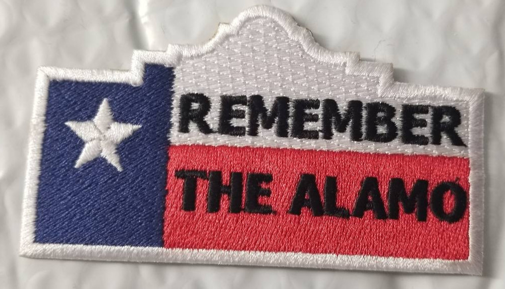 Remember The Alamo Texas Embroidered Patch Badge approx 2x3.75"
