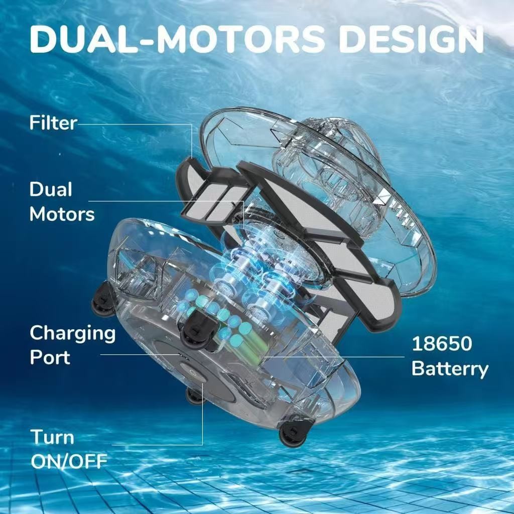 Seauto Cordless Pool Cleaner Robot –Automatic Pool Vacuum For Inground Pools