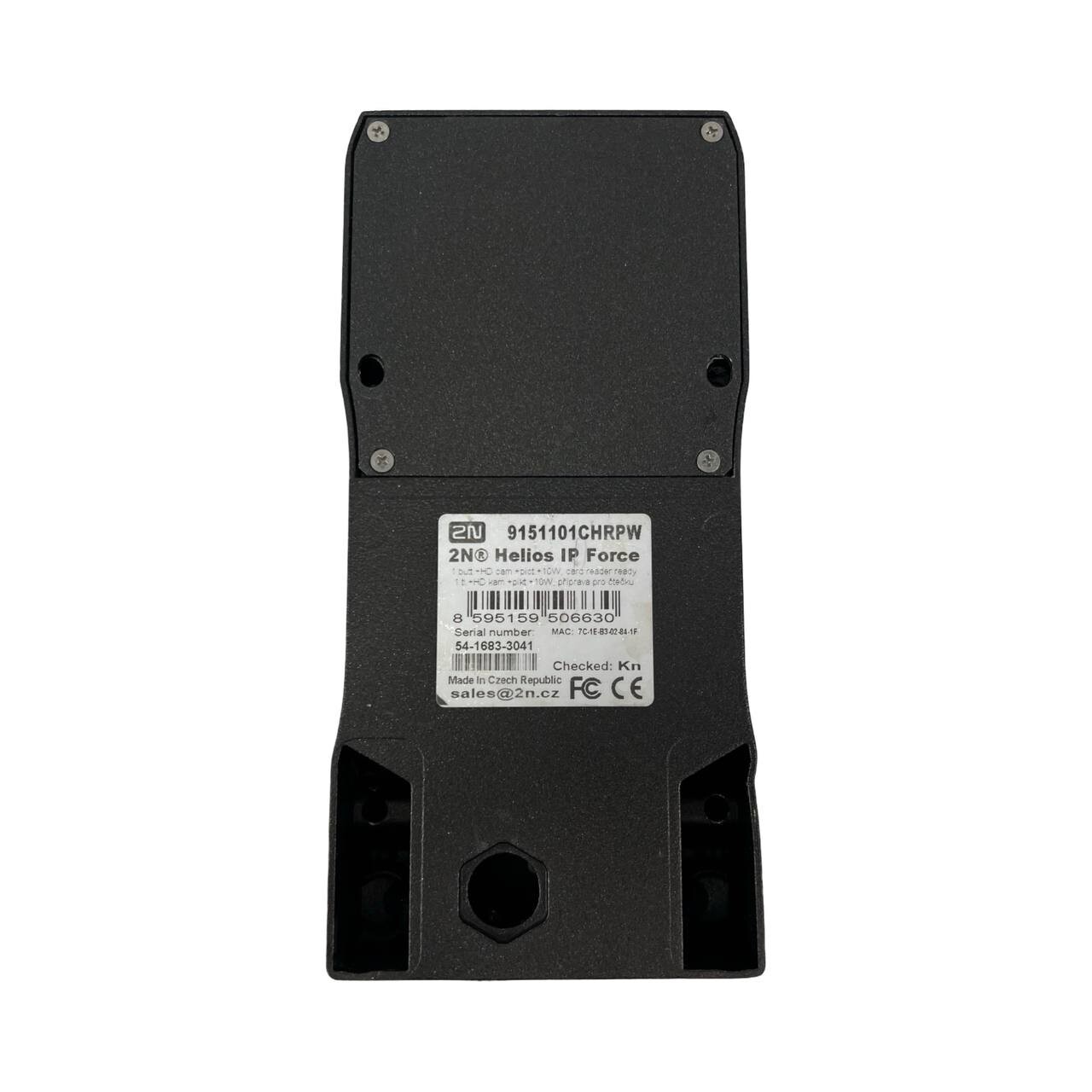 2N Helios IP Force Intercom 1 Button HD Camera Card Reader 9151101CHRPW Licensed