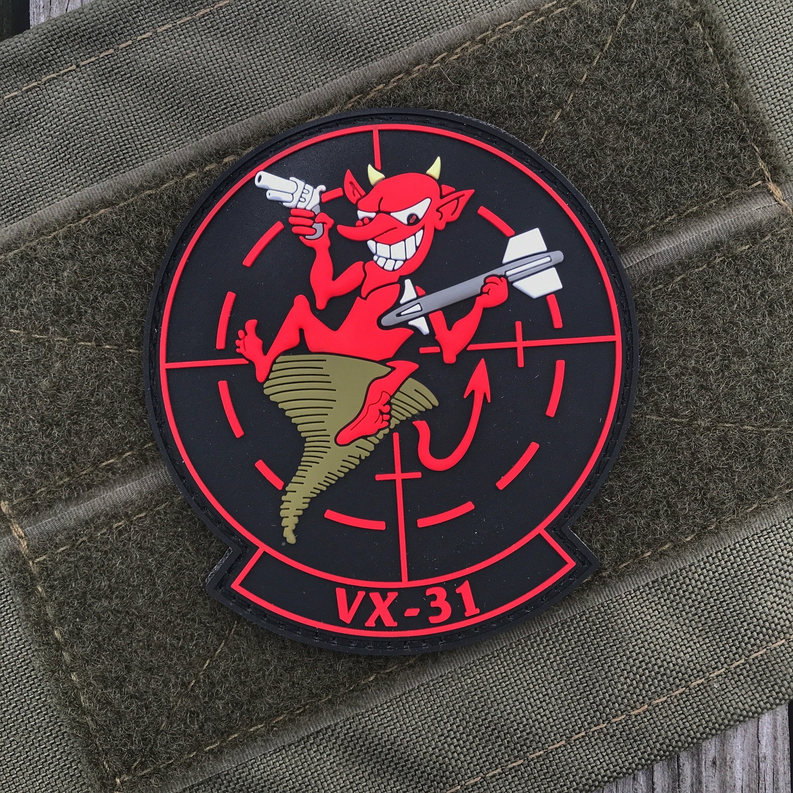 VX-31 DUST DEVILS US NAVY 3D PVC MORALE PATCH TOP GUN