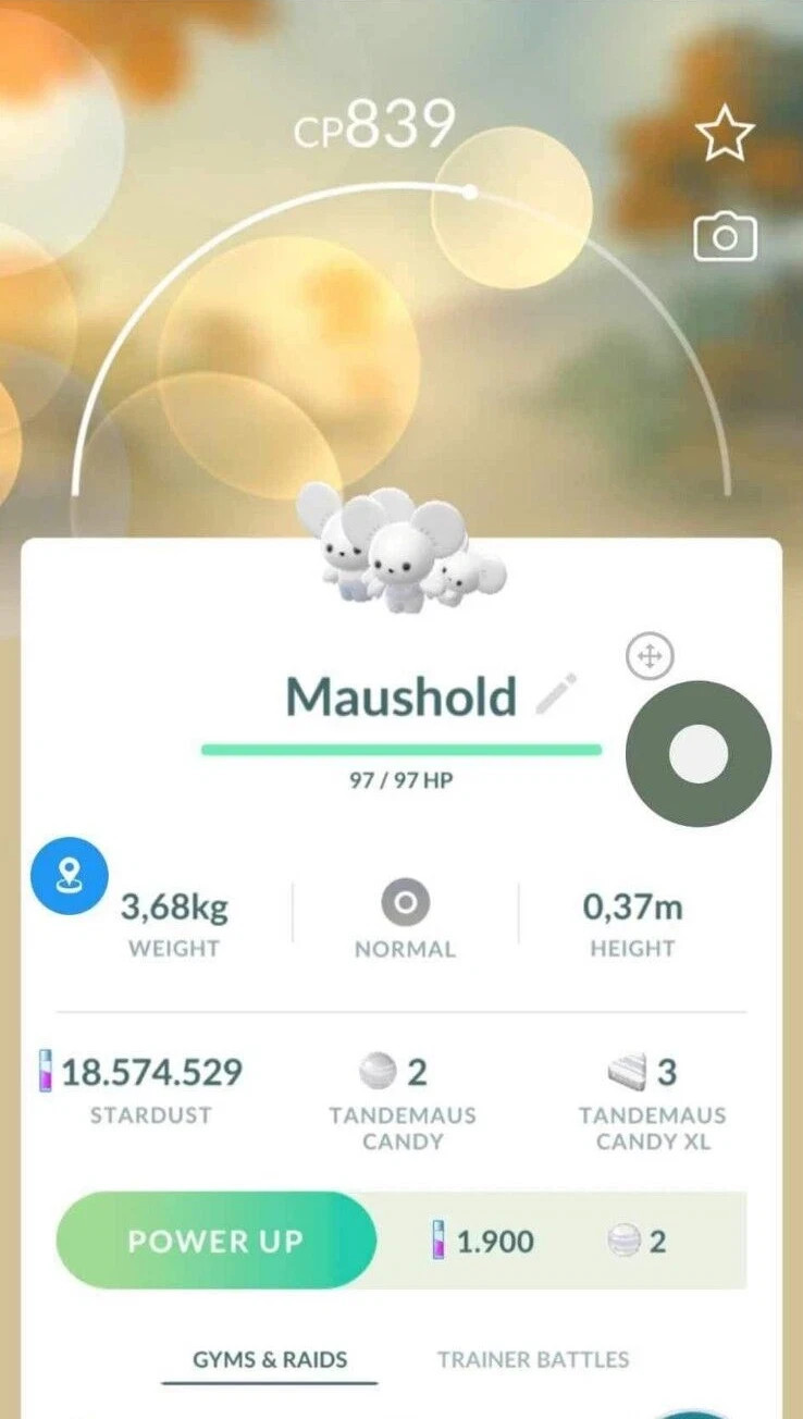 ✨ Pokémon Maushold (Family of Three)  ✨  trade 20k dust -- Description