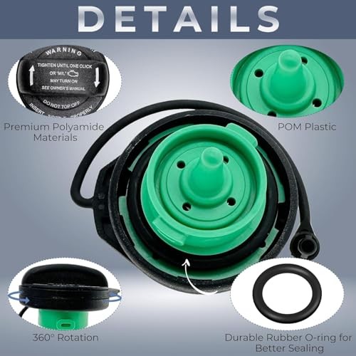 Gas Cap replacment Seal tether, Fuel cap Strap, Fuel Cable wire for Audi
