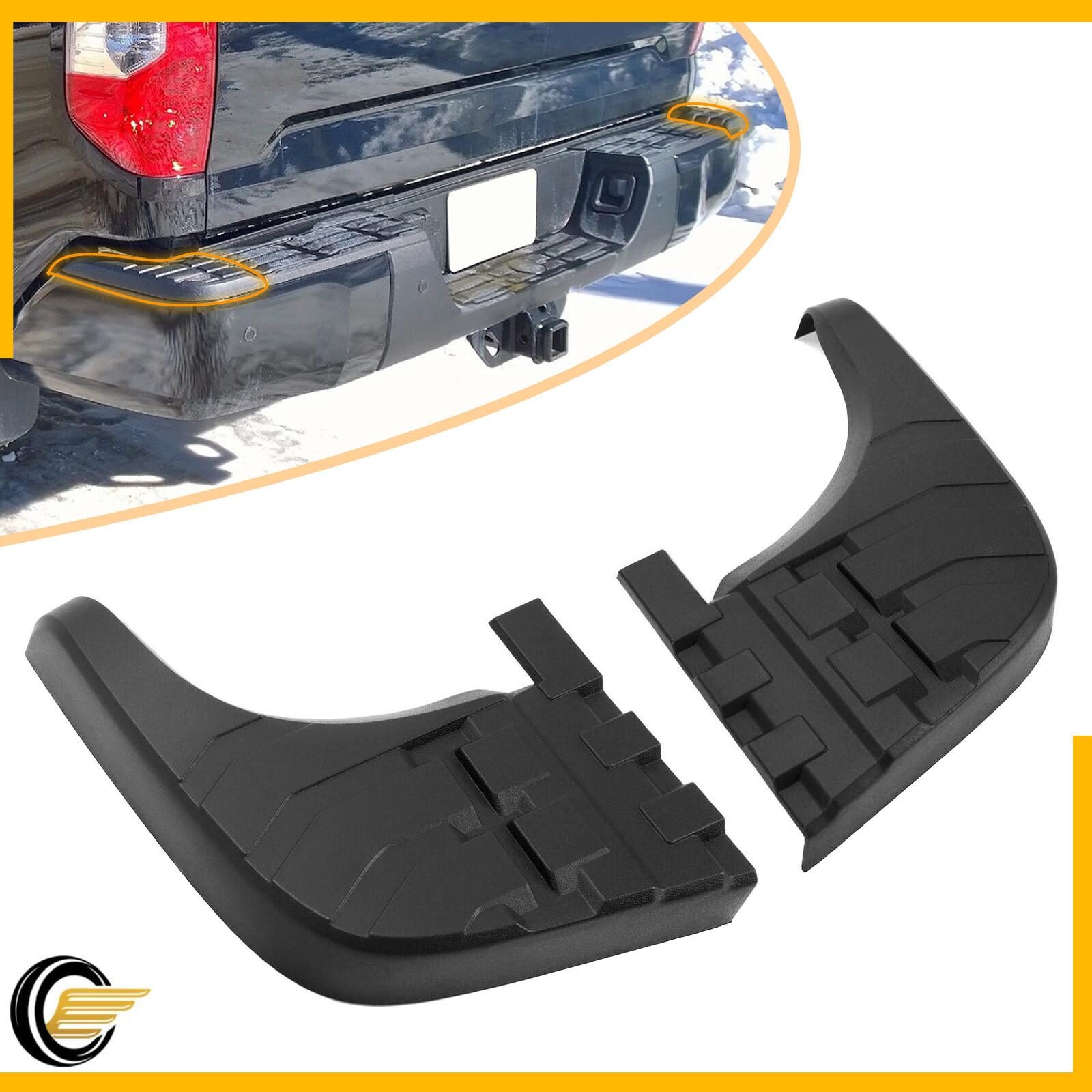 Rear Left & Right Bumper Step Pad Set For Toyota Tundra 2007-2014 #521630C040