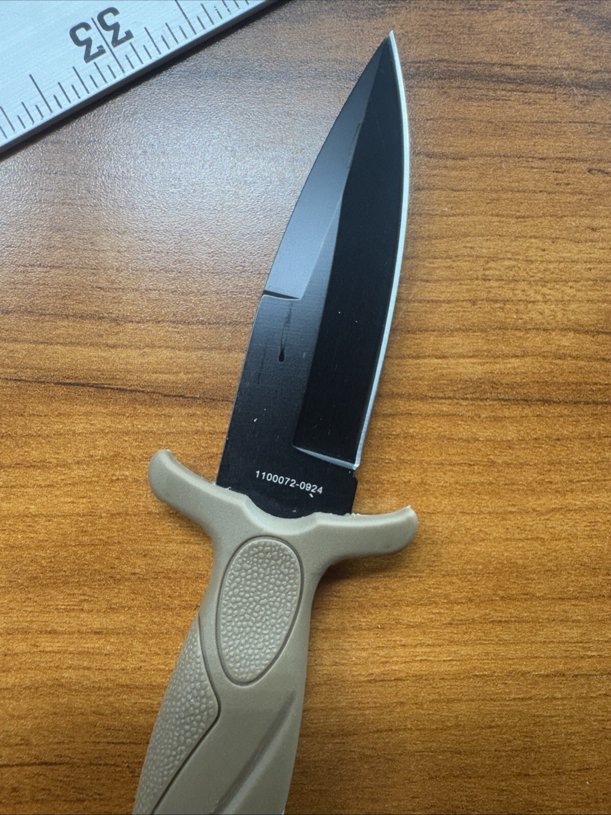 Smith & Wesson Boot Fixed Knife 3" Stainless Steel Blade Tan Rubber Handle